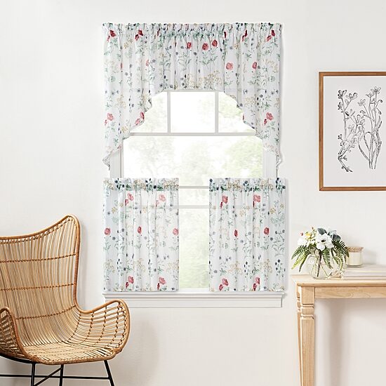 Martha Stewart Garden Rod Pocket Swag Valance