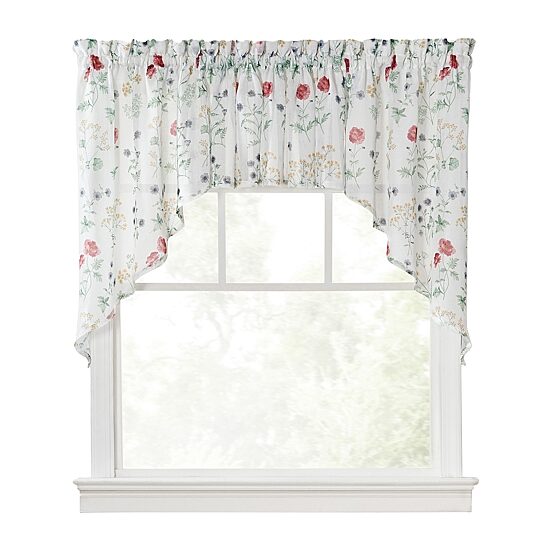 Martha Stewart Garden Rod Pocket Swag Valance