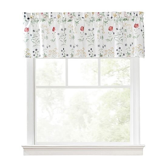 Martha Stewart Garden Rod Pocket Tailored Valance