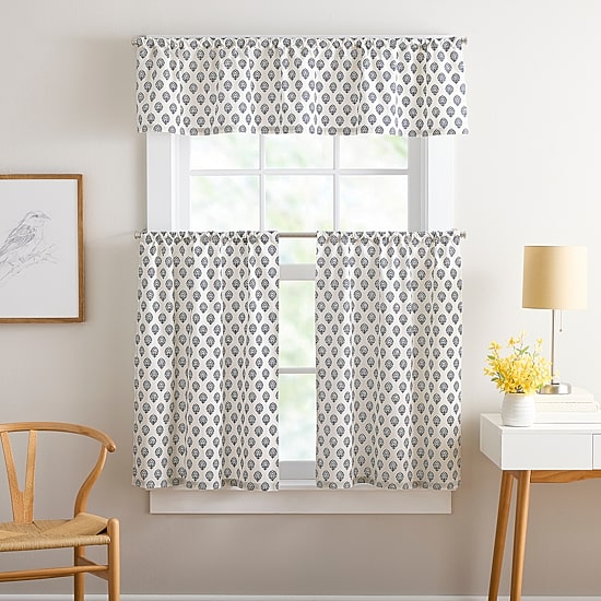 CHF Kiara 3-pc. Rod Pocket Window Tier