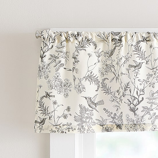 CHF Hummingbird 3-pc. Rod Pocket Window Tier