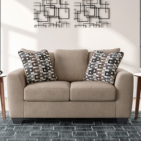 Signature Design by Ashley® Triston-Peaks Track-Arm Upholstered Loveseat