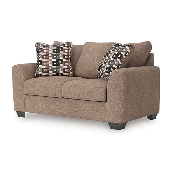 Signature Design by Ashley® Triston-Peaks Track-Arm Upholstered Loveseat