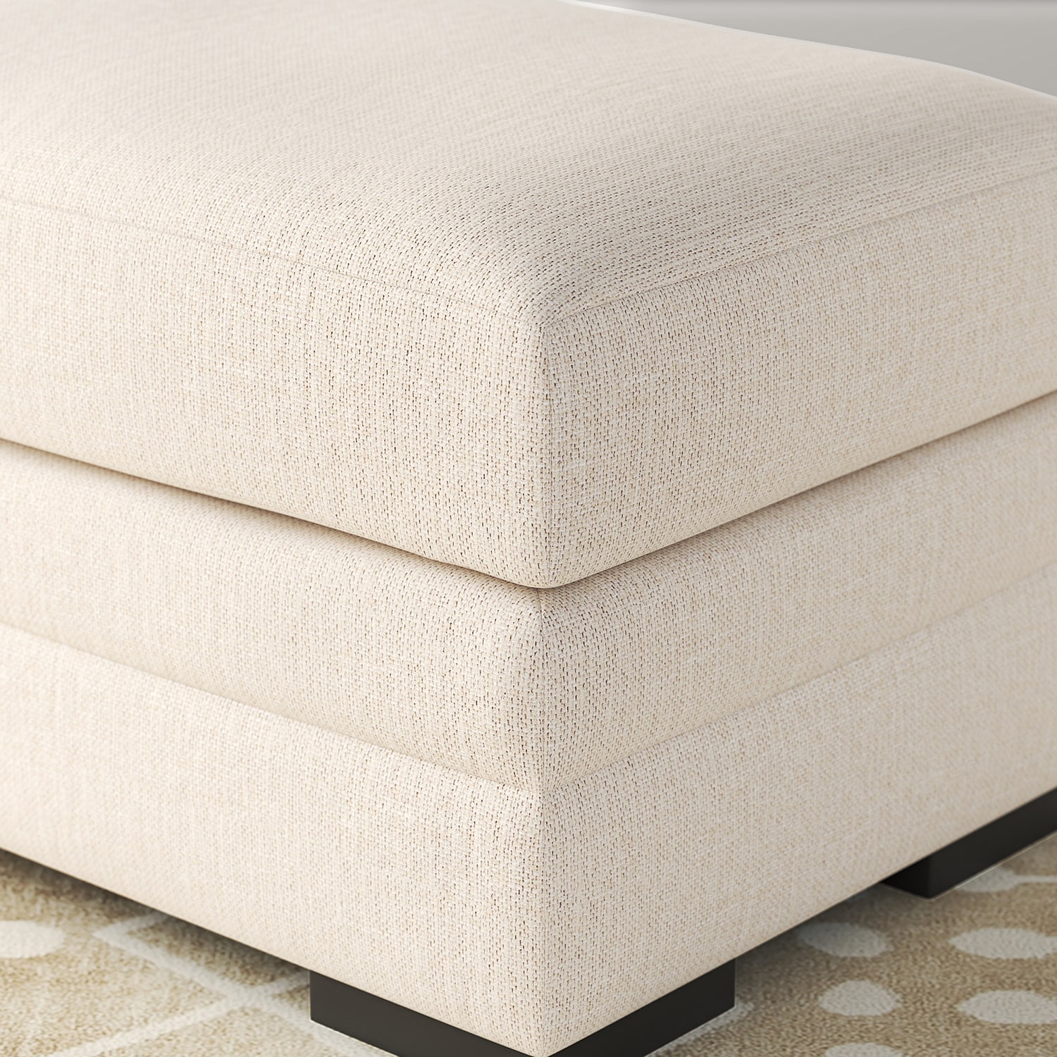 Signature Design by Ashley® Lango Cushioned Upholstered Ottoman