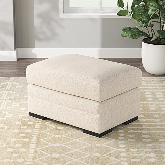 Signature Design by Ashley® Lango Cushioned Upholstered Ottoman