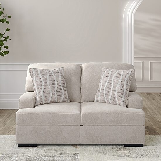 Signature Design by Ashley® High Profile Track-Arm Upholstered Loveseat