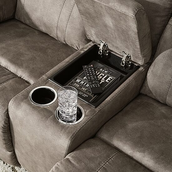 Signature Design by Ashley® Laresview Pad-Arm Motion Upholstered Reclining Loveseat