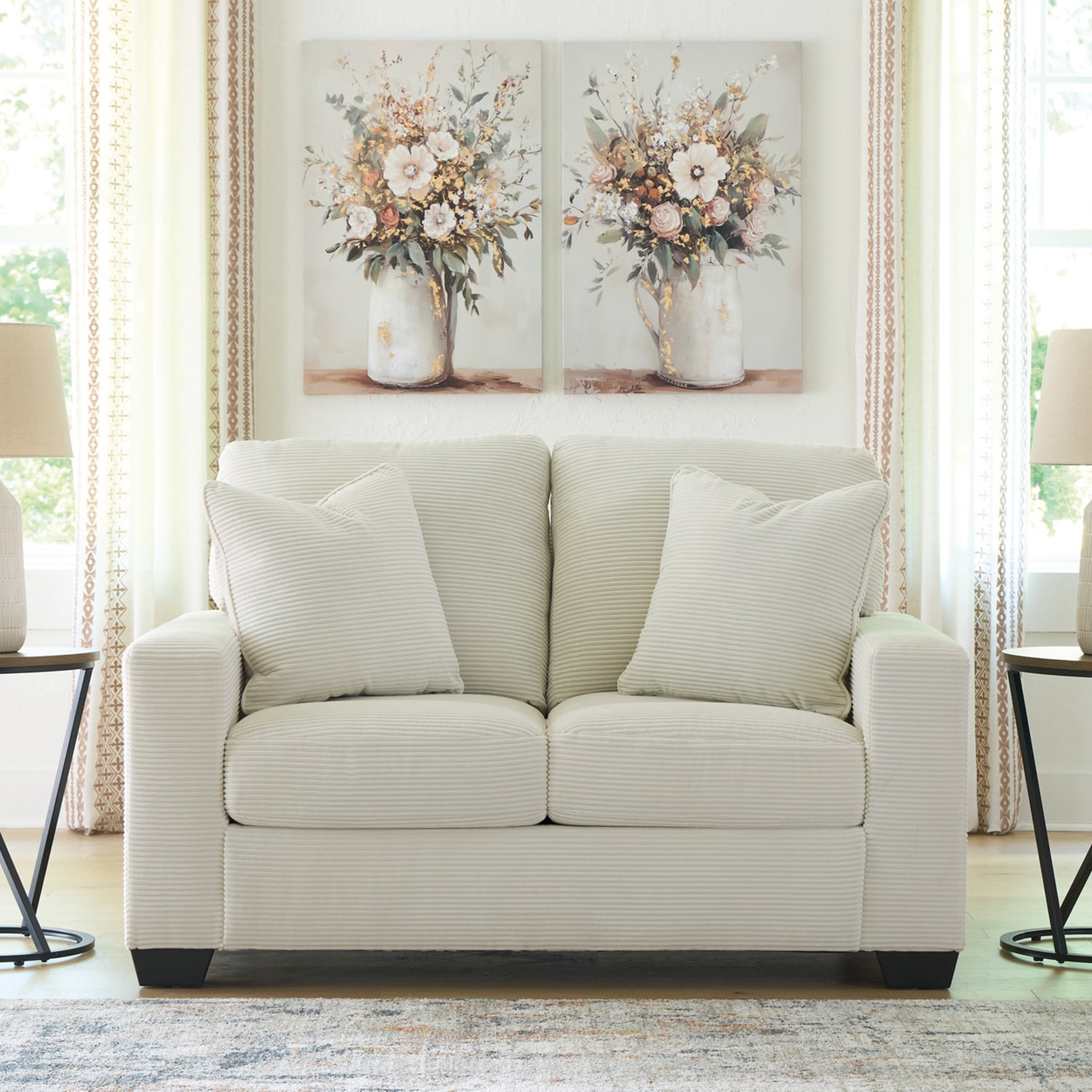 Signature Design by Ashley® Amesley  Track-Arm Upholstered Loveseat