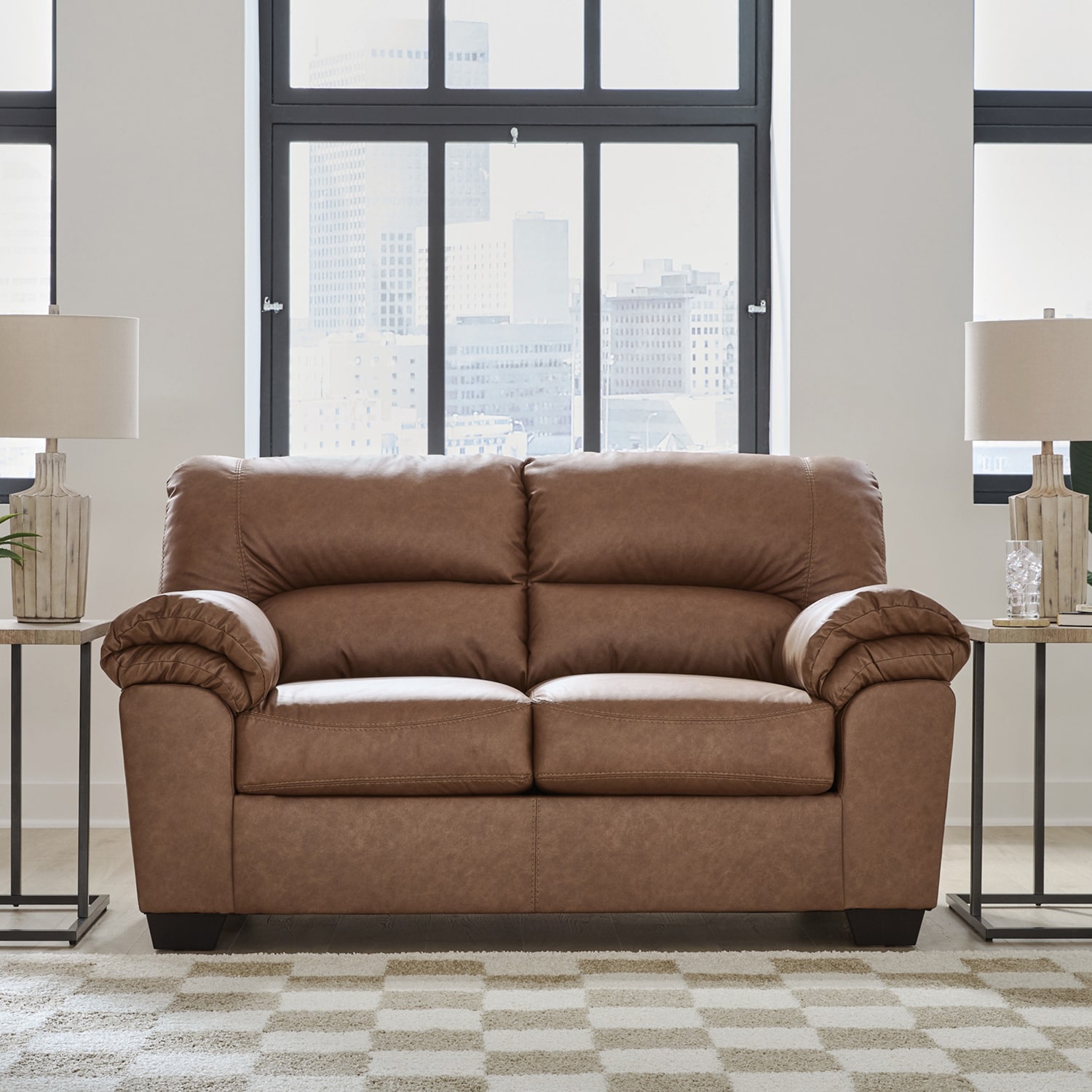 Signature Design by Ashley® Whitlock  Pad-Arm Upholstered Loveseat