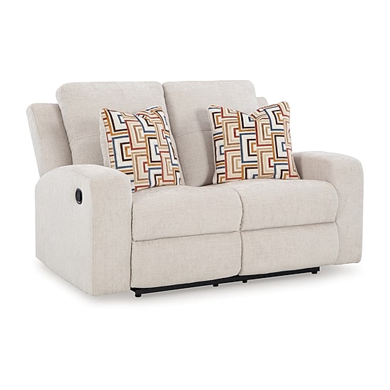 Signature Design by Ashley® Danum Track-Arm Motion Upholstered Reclining Loveseat