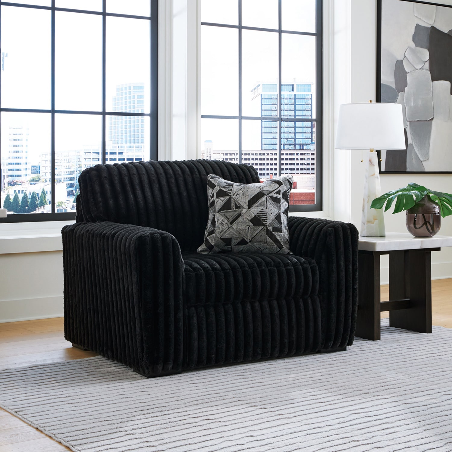 Signature Design by Ashley® Midnight-Madness Upholstered Oversized Armchair