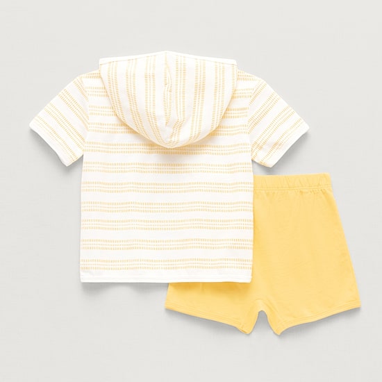 Okie Dokie Baby Boys Jersey 2-pc. Short Set