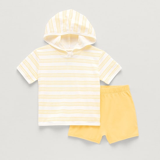 Okie Dokie Baby Boys Jersey 2-pc. Short Set