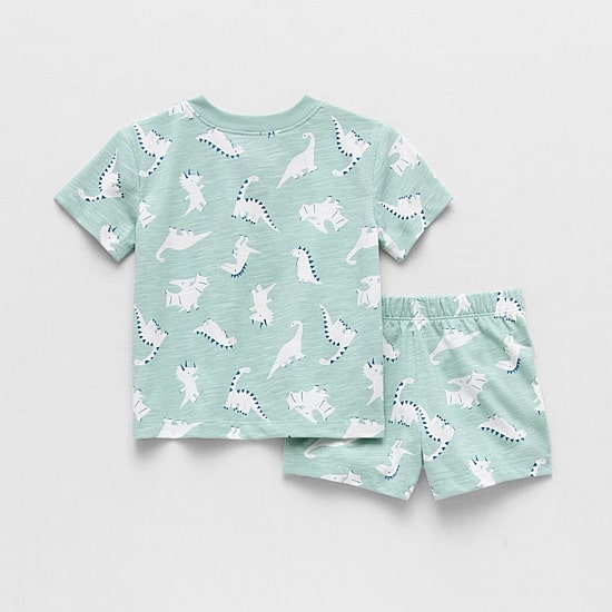 Okie Dokie Baby Boys Jersey 2-pc. Short Set