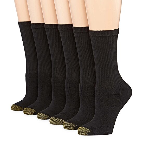 Gold Toe Sport Womens 6 Pair Crew Socks