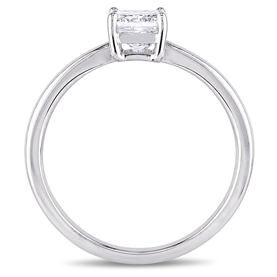 Womens 1 CT. Natural White Diamond 14K Gold Solitaire Engagement Ring