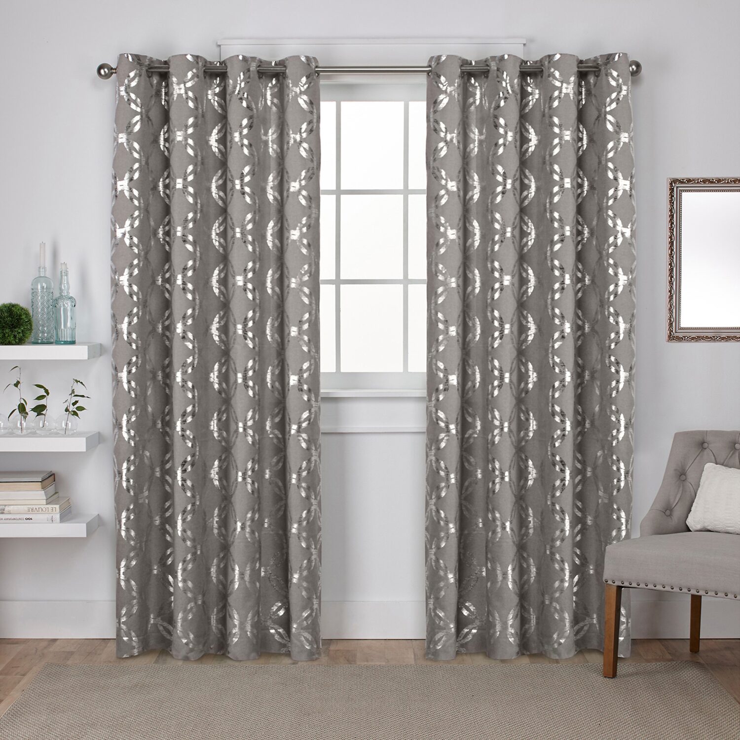 Exclusive Home Curtains Modo Grommet Top Light-Filtering Set of 2 Curtain Panel