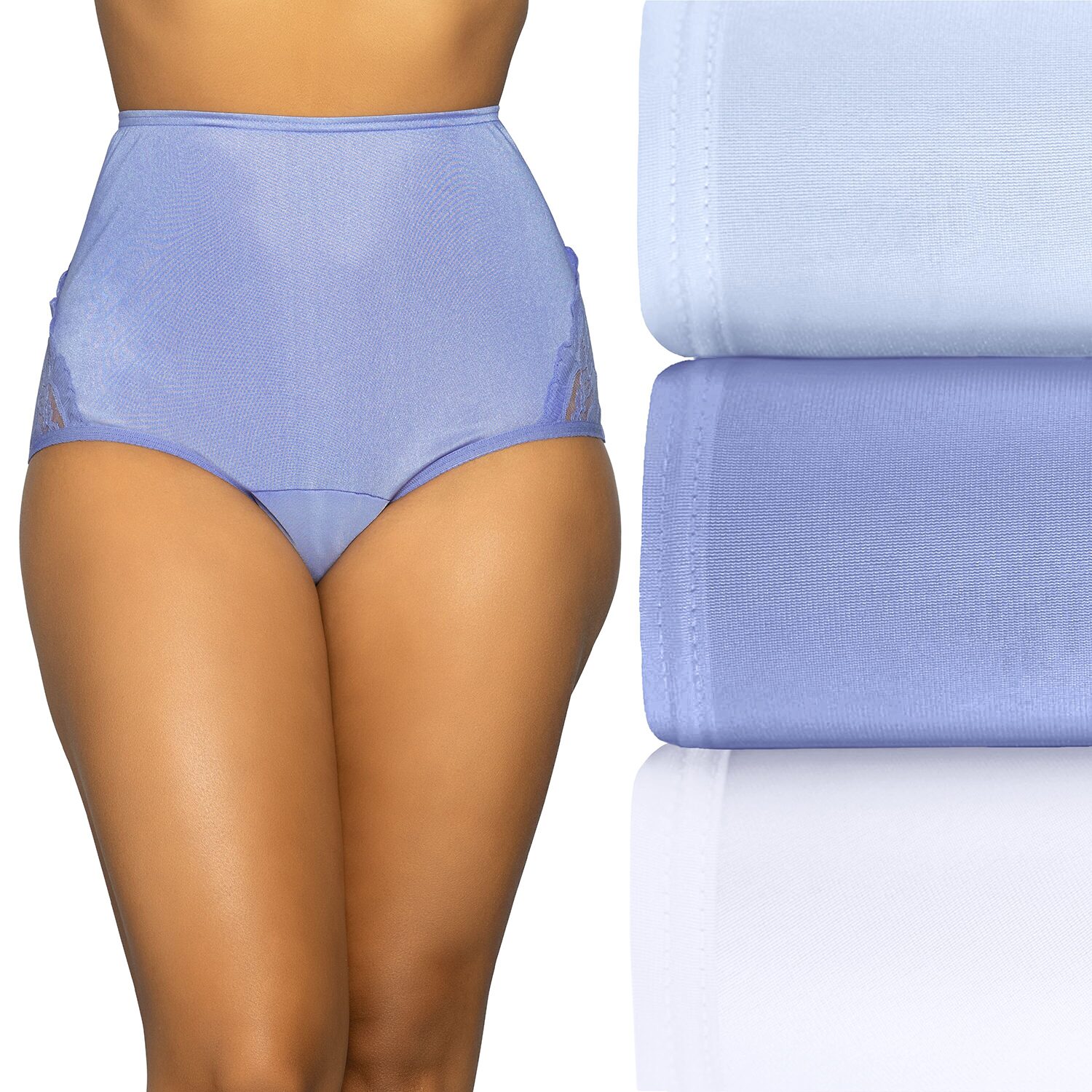 Vanity Fair® Perfectly Yours® Lace Nouveau® Nylon 3 Pack Brief Panty - 13011