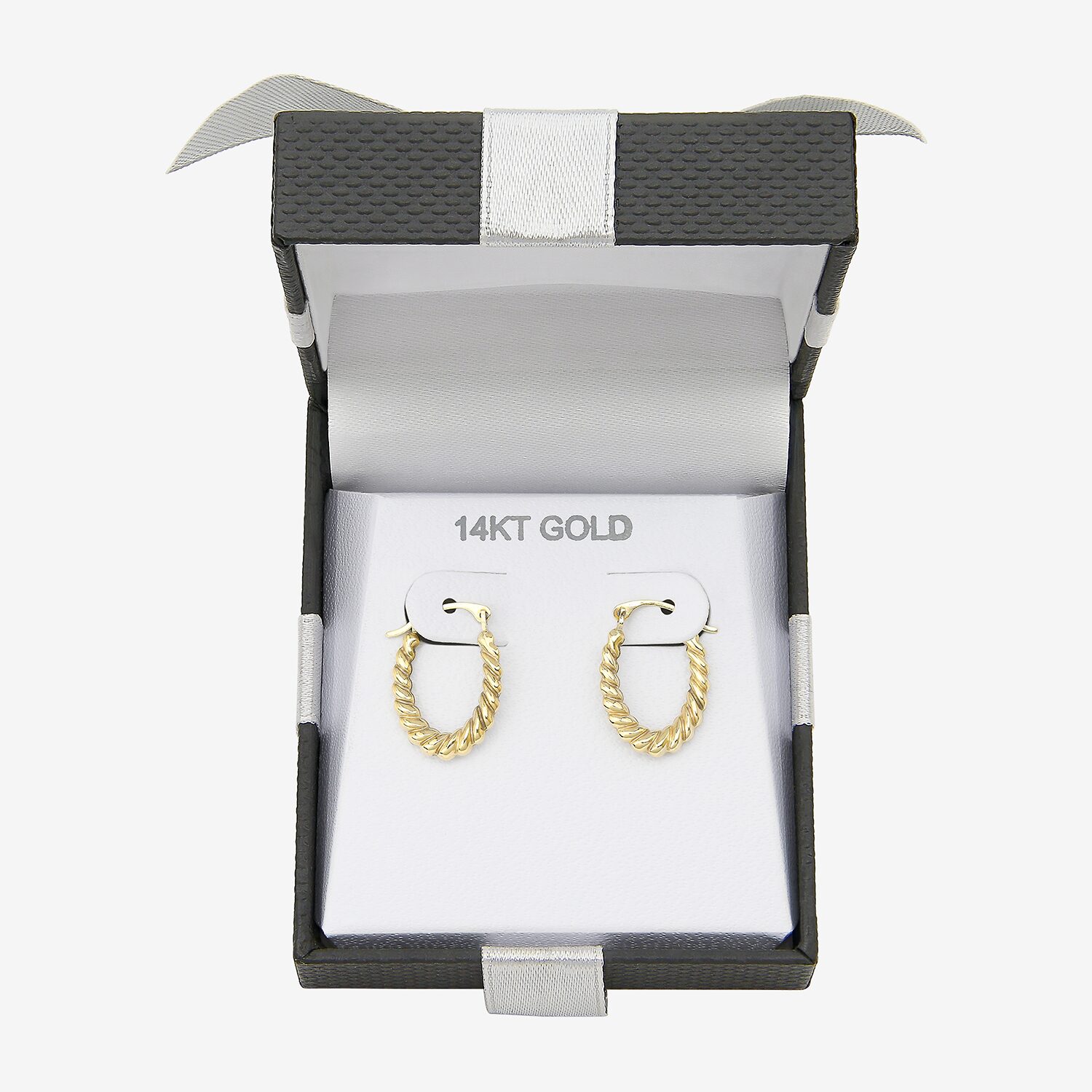 Womens 14K Gold 16mm Hoop Earrings