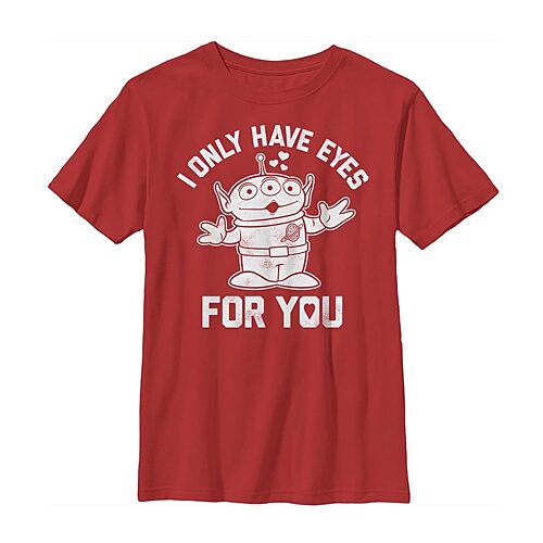 Disney Collection Little & Big Kid Boys Crew Neck Short Sleeve Regular Fit Toy Story Graphic T-Shirt, X-small, Red