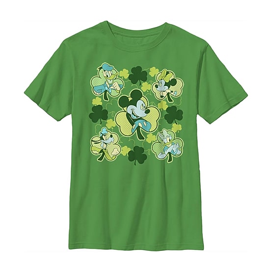 Disney Collection Little & Big Kid Boys Crew Neck Short Sleeve Regular Fit Mickey and Friends Mickey Mouse Graphic T-Shirt