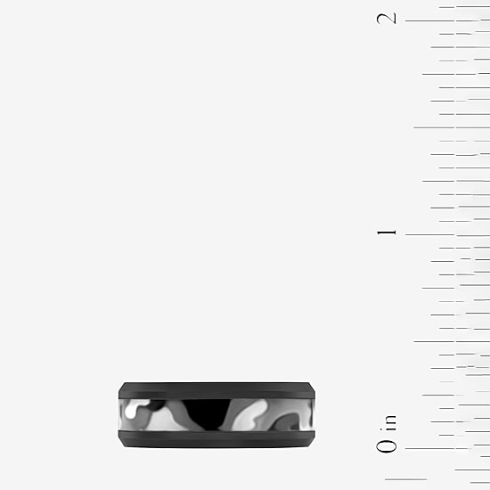 Camo Mens 8MM Tungsten Wedding Band