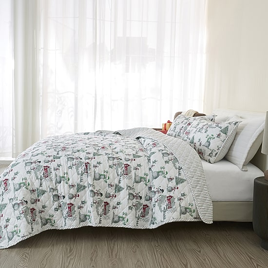 Linery Winter Wonderland Reversible Quilt Set