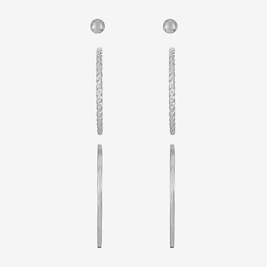 Liz Claiborne Womens Hypoallergenic 3 Pair Earring Set