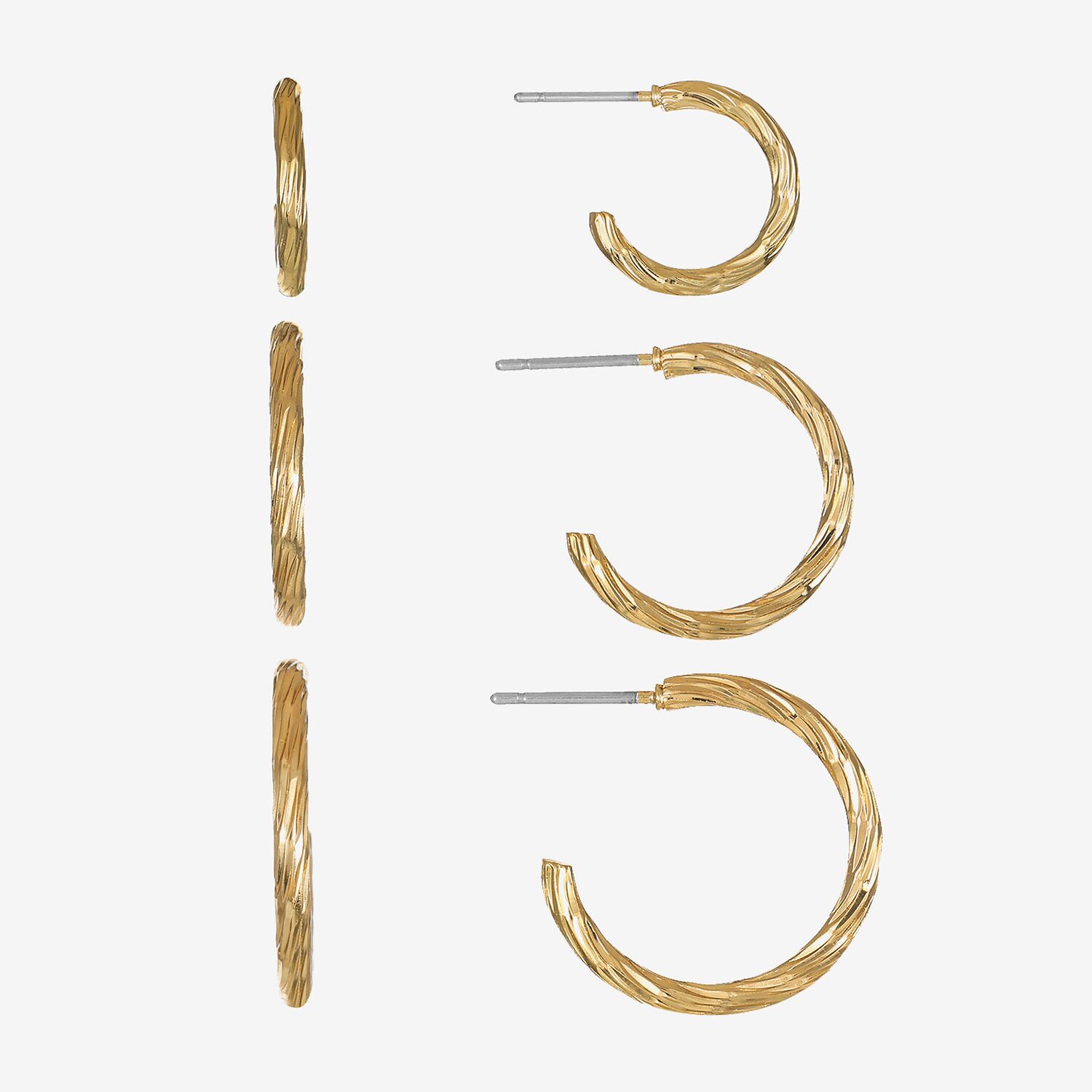 Liz Claiborne Womens Hypoallergenic 3 Pair Earring Set