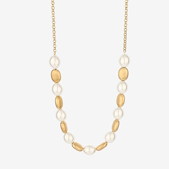 Monet Jewelry Gold Tone Womens 17 Inch Collar Necklace