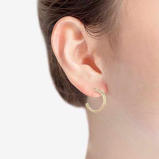Monet Jewelry Gold Tone Womens Hypoallergenic 3 Pair Earring Set