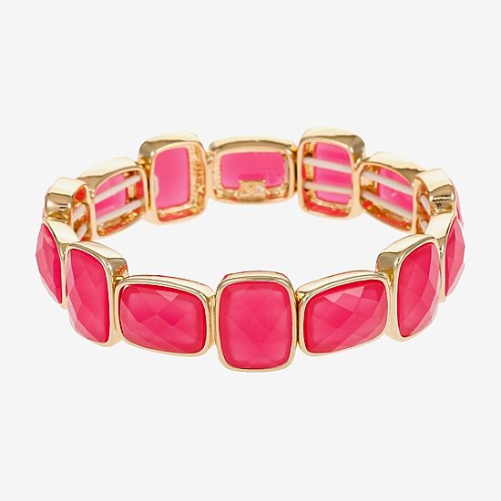 Liz Claiborne Womens Rectangular Stretch Bracelet