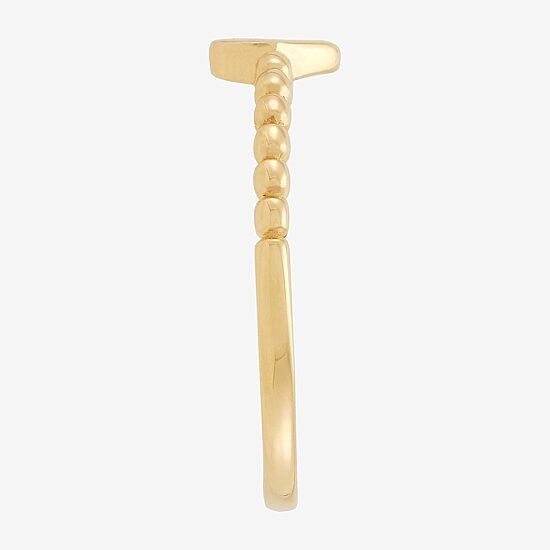 Gold Addiction Womens 10K Gold Heart Round Band