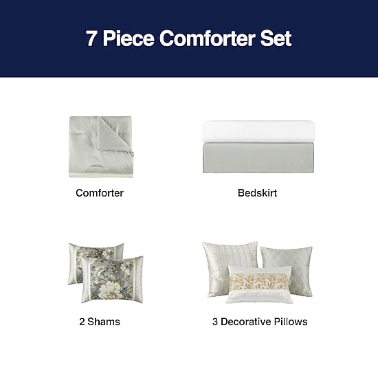 Broadhaven Emery 7-pc. Embellished Comforter Set