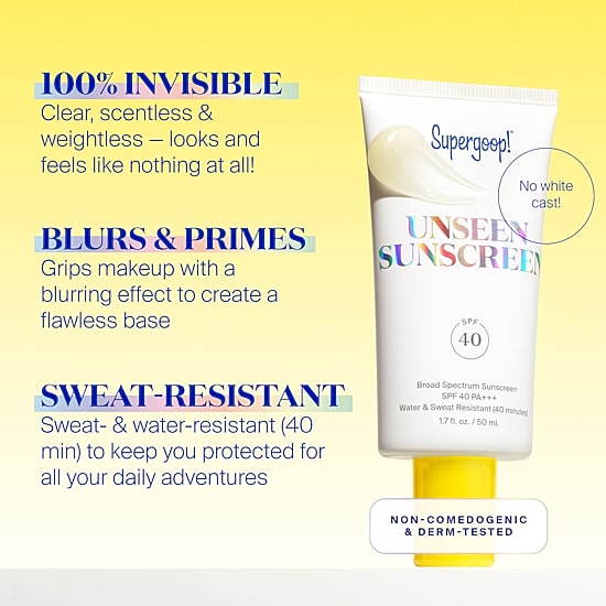 Supergoop Unseen Sunscreen Spf 40 1.7oz