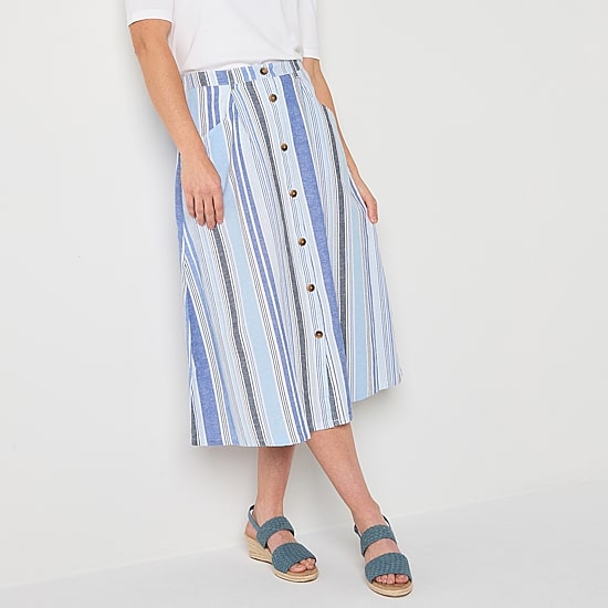 St. John's Bay Womens Midi A-Line Skirt