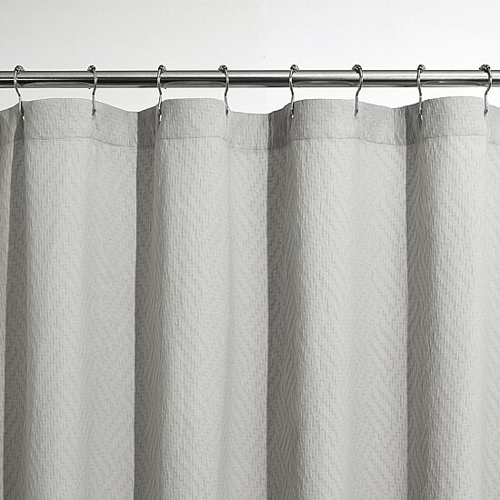 Fieldcrest Luxury Basketweave Matelasse Shower Curtain