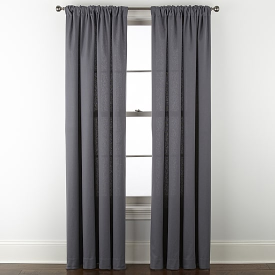 Linden Street Naturals 3-Ways To Hang Rod Pocket Back Tab Light-Filtering Single Curtain Panel
