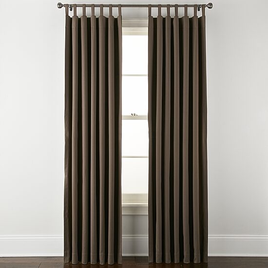 Linden Street Naturals 3-Ways To Hang Rod Pocket Back Tab 100% Blackout Single Curtain Panel