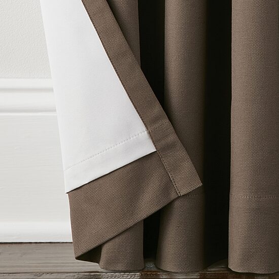 Linden Street Naturals 3-Ways To Hang Rod Pocket Back Tab 100% Blackout Single Curtain Panel