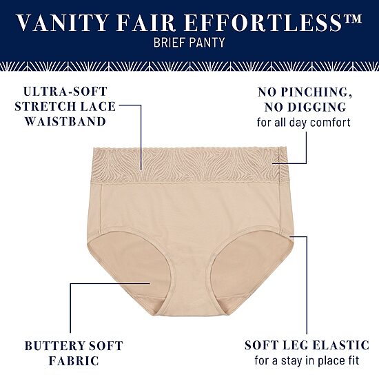 Vanity Fair® Flattering Lace® Top Brief Panty- 13276