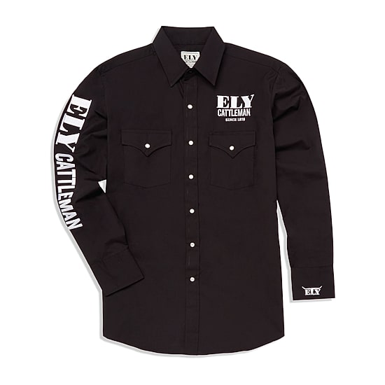 Ely Cattleman Rodeo Mens Long Sleeve Western Shirt