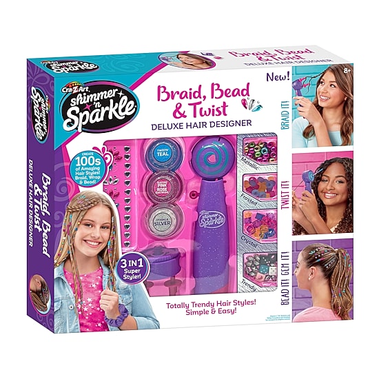 Cra-Z-Art Braid Bead & Twist Deluxe Hair Designer Fashion Kit