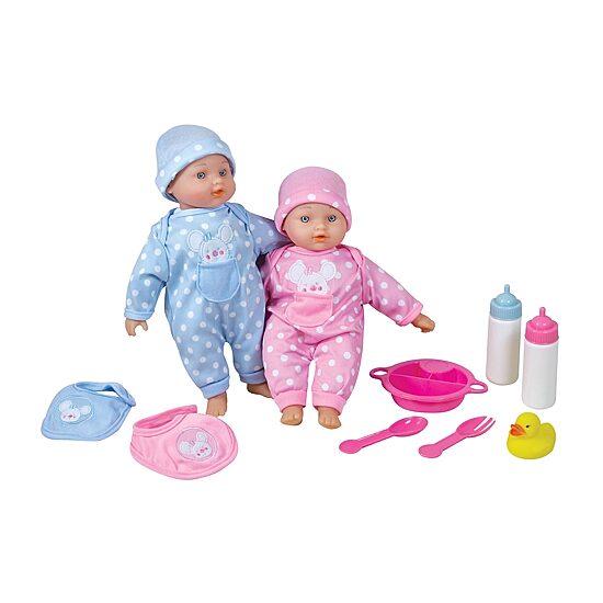 Lissi 11 Inch Twin Baby Dolls 10-pc. Doll