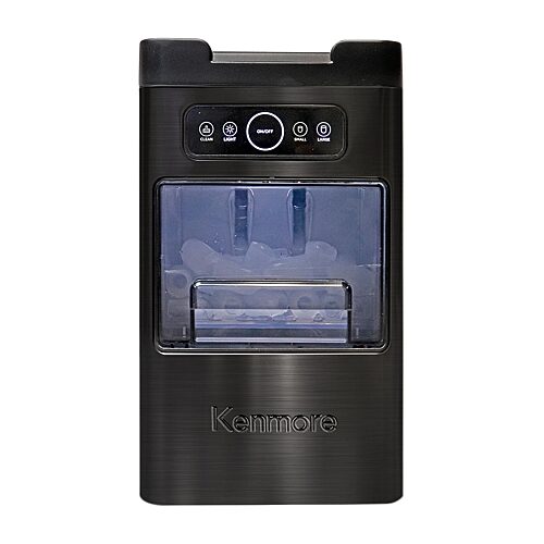 KKIMBF-26SS Stainless Steel Bullet Front Opening Ice Maker - 26 lbs Day