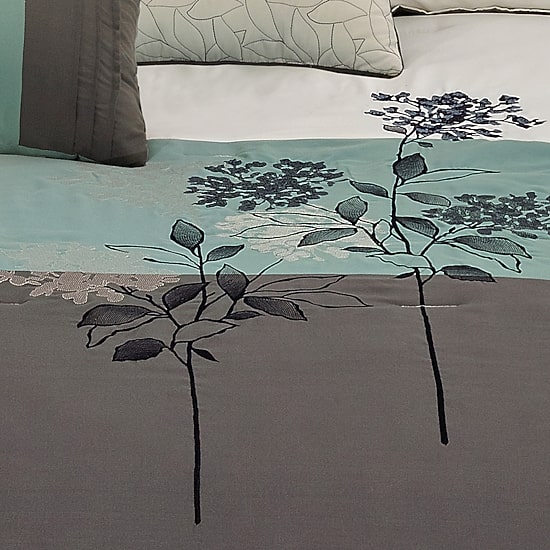 Riverbrook Home Emile 8-pc. Midweight Embroidered Comforter Set