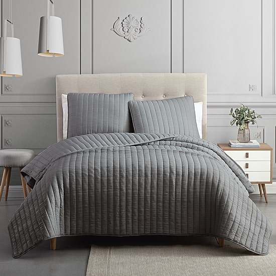 Riverbrook Home Moonstone 3-pc. Solid Quilt Set