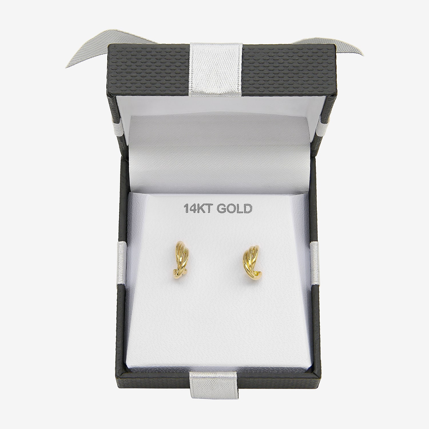 C-Hoop Womens 14K Gold 10mm Hoop Earrings