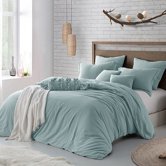 Swift Home Premium Ultra Soft Washed Crinkle Duvet Cover Set