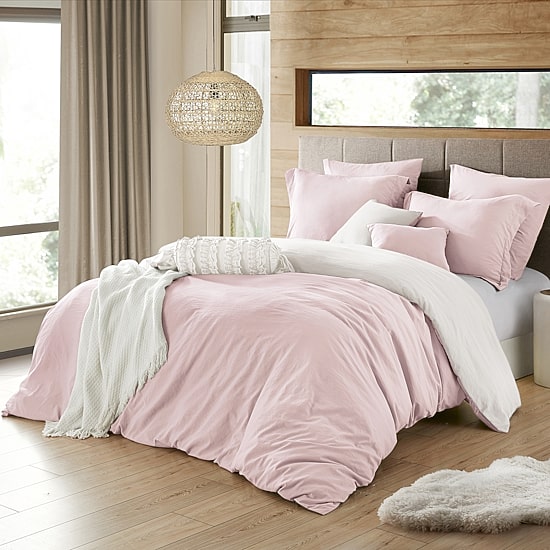 Swift Home Swift Home Modern Prewashed Crinkle Reversible Duvet Cover Set
